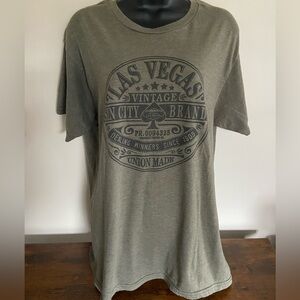 Vintage Las Vegas Graphic Tee - Olive